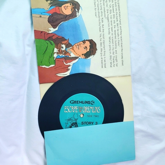 : 3pc Mixed lot of Gremlins story 3 Sinbad the sailor & Gummi bears vinyl record - Picture 10 of 13